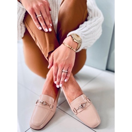 Mokasyny damskie Tansy Khaki beżowy 1