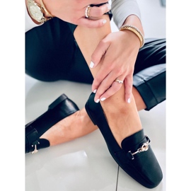 Mokasyny damskie Tansy Black czarne 1