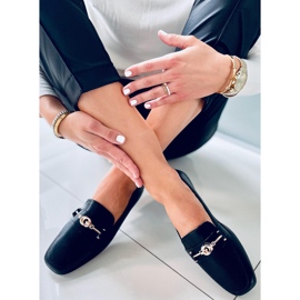 Mokasyny damskie Tansy Black czarne 2