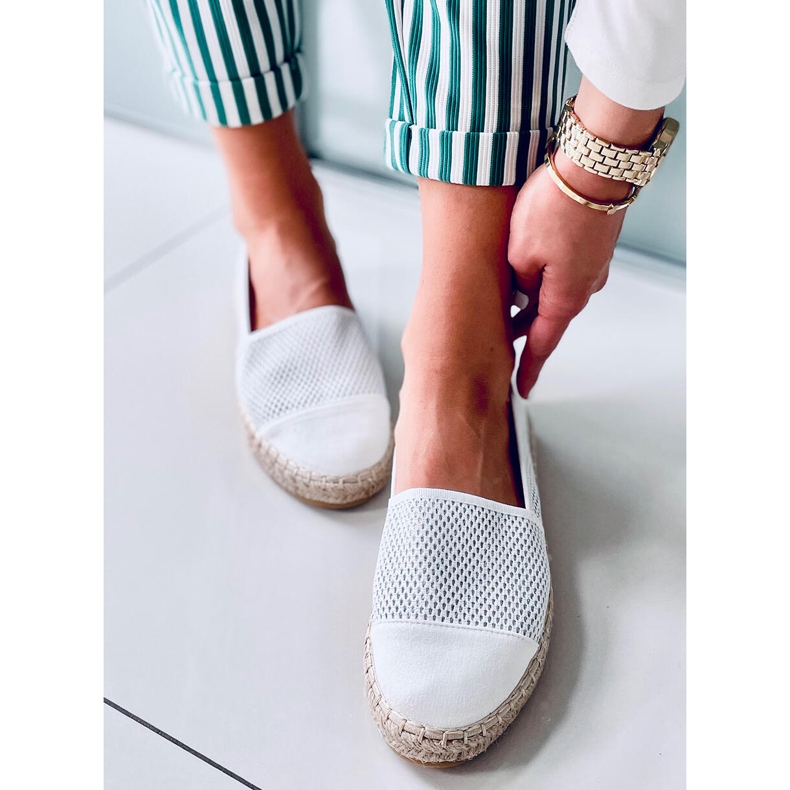 Espadryle damskie Alika White białe 2