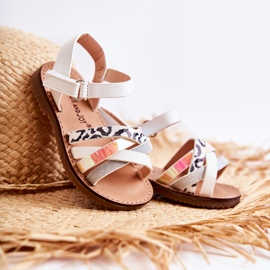 FR1 Dziecięce Sandały Na Lato Białe Nelson 1