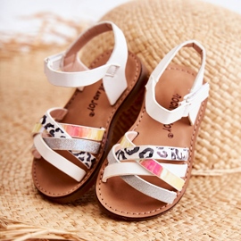 FR1 Dziecięce Sandały Na Lato Białe Nelson 2