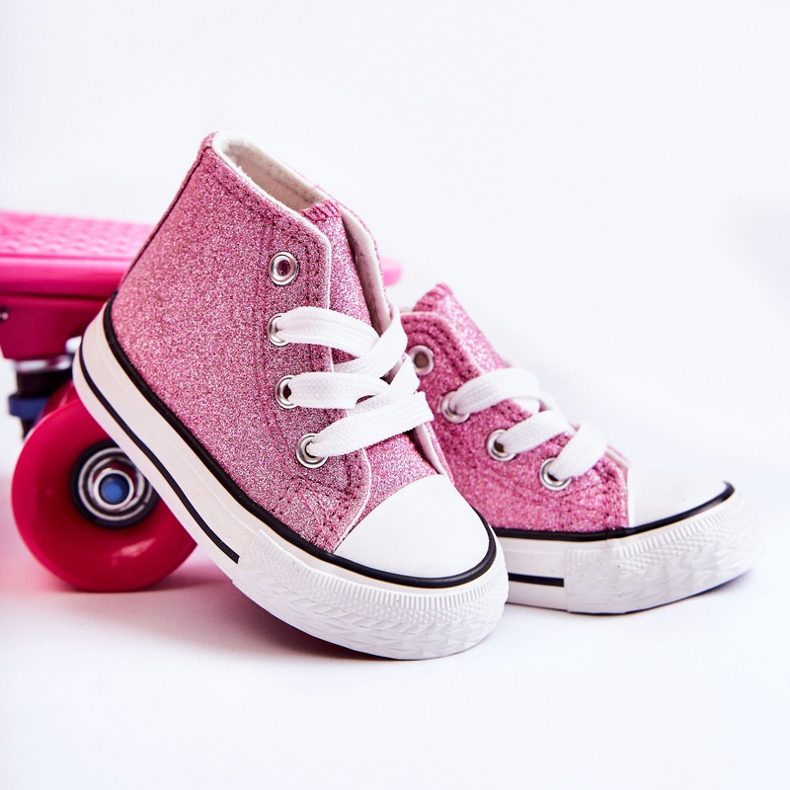 Dziecięce Trampki Wysokie Różowe Catrina 1