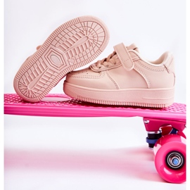 FR1 Dziecięce Buty Sportowe Na Rzepy Różowe Elike 2