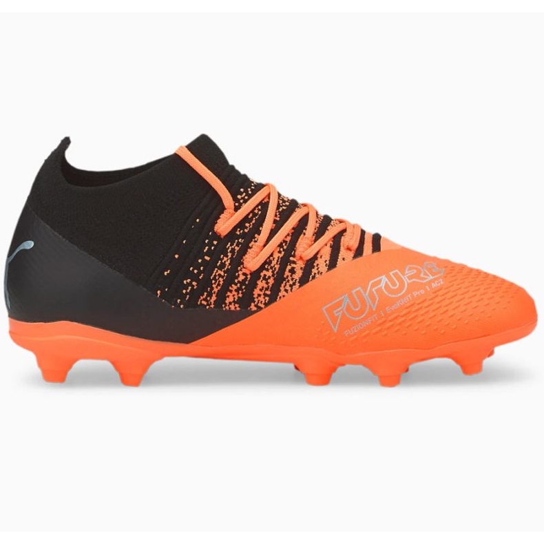 Buty piłkarskie Puma Future Z 3.3 FG/AG Jr 106773 01 pomarańczowe pomarańcze i czerwienie 1