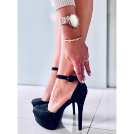 Czółenka na platformie Brooke Black czarne 1