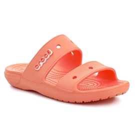 Klapki Crocs Classic Sandal W 206761-83E pomarańczowe 1