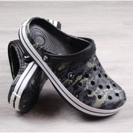 Klapki American Club Jr AM578A czarne moro 2