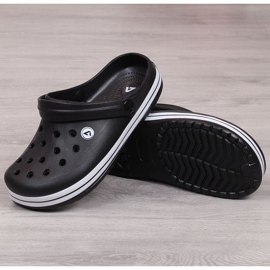 Klapki basenowe American Club Jr AM633A czarne 2