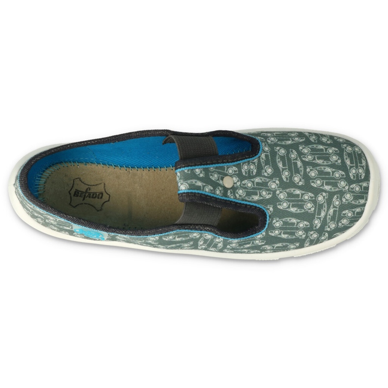 Befado obuwie dziecięce  972Y235 szare zielone 1