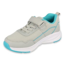 Befado obuwie dziecięce  516Y112 niebieskie szare 1