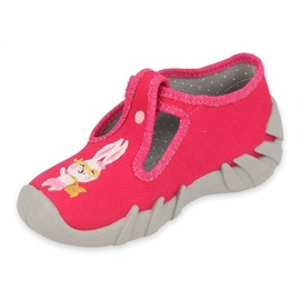 Befado obuwie dziecięce 110P451 Fuksja różowe 1