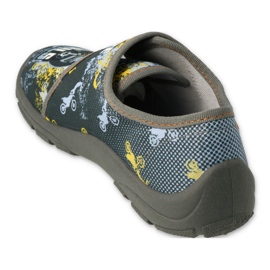 Befado  obuwie dziecięce 974Y436 khaki wielokolorowe 2