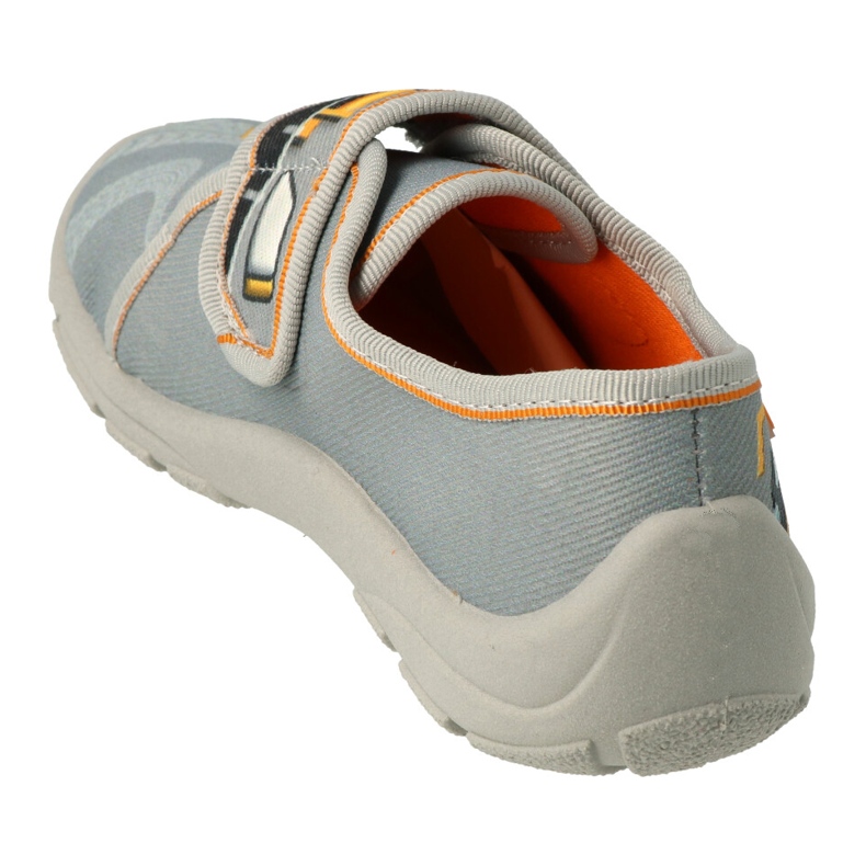 Befado  obuwie dziecięce 009X015 czarne szare żółte 2