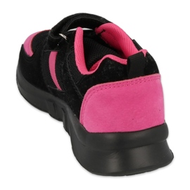 Befado obuwie dziecięce  516X129 czarne fioletowe 2