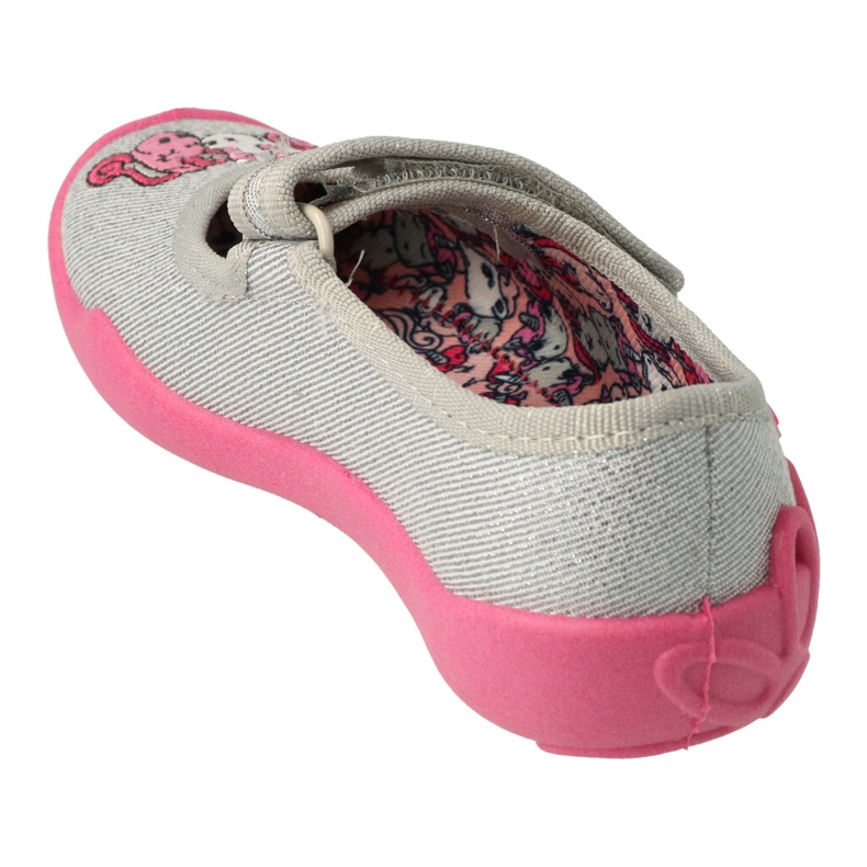 Befado obuwie dziecięce 114X464 srebrny szare 2