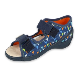 Befado obuwie dziecięce pu 065P157 czerwone 1