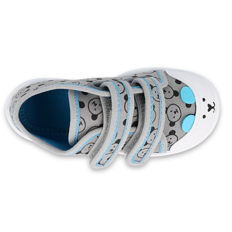 Befado obuwie dziecięce  212P073 czarne niebieskie szare 2