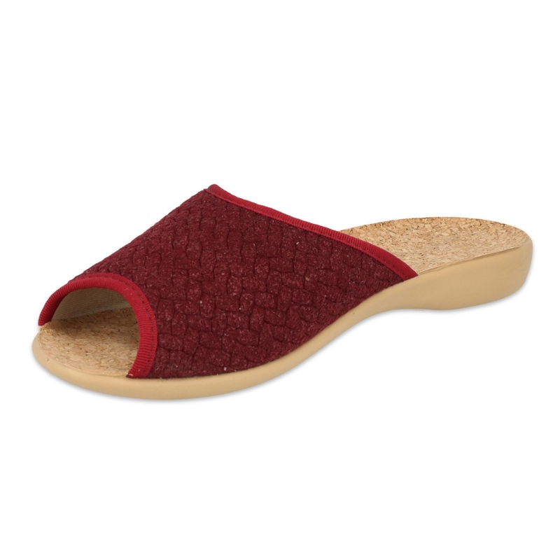Befado obuwie damskie pu 254D129 czerwone 2