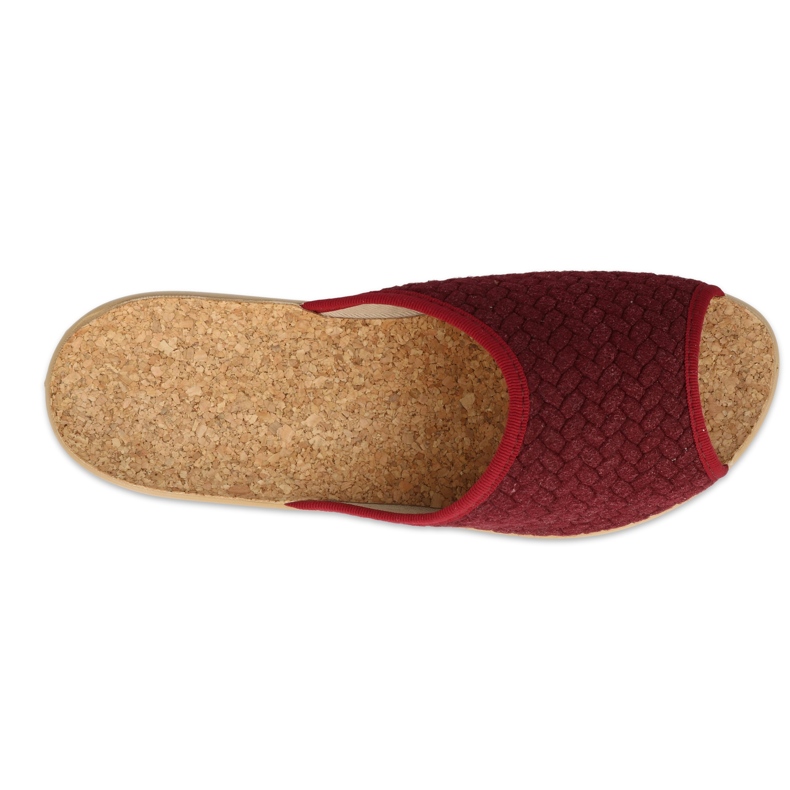 Befado obuwie damskie pu 254D129 czerwone 1