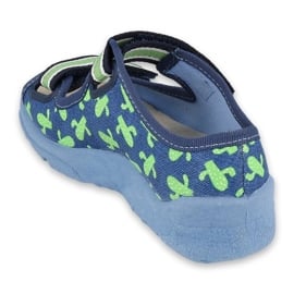 Befado obuwie dziecięce  869X147 niebieskie zielone 2