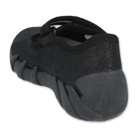 Befado obuwie dziecięce speedy czarne 109P227 srebrny 2