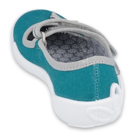 Befado obuwie dziecięce 114X434 szare zielone 2