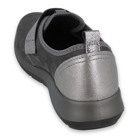 Befado obuwie damskie 156D003 czarne szare 2