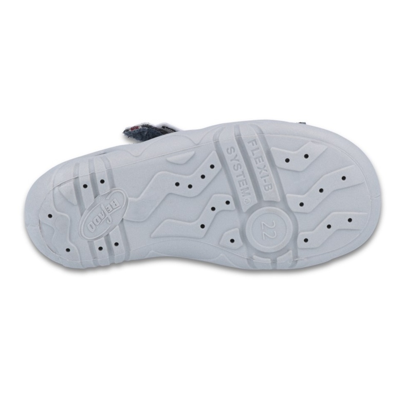 Befado obuwie dziecięce 250P087 czerwone szare 1