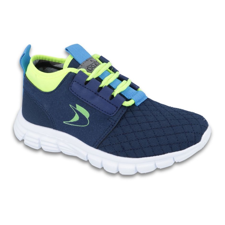 Befado obuwie dziecięce do 23 cm 516Y036 niebieskie zielone granatowe 1