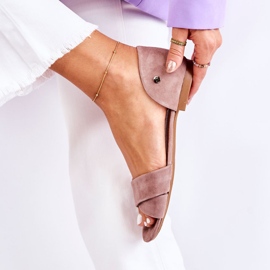 Zamszowe Sandały Maciejka 03615-02 Brązowe 1