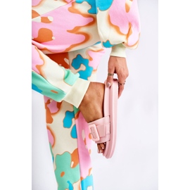 Damskie Klapki Z Klamrą Różowe Devia 1