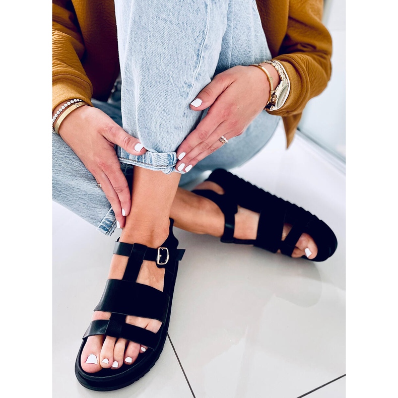 Sandałki damskie Patsy Black czarne 1