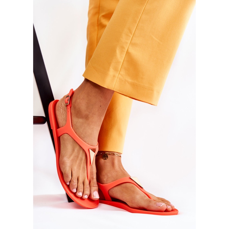 PH1 Damskie Sandałki Neonowy Pomarańczowy Storm pomarańczowe 1