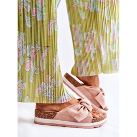 PG1 Klapki Na Platformie Różowe So Comfy 2
