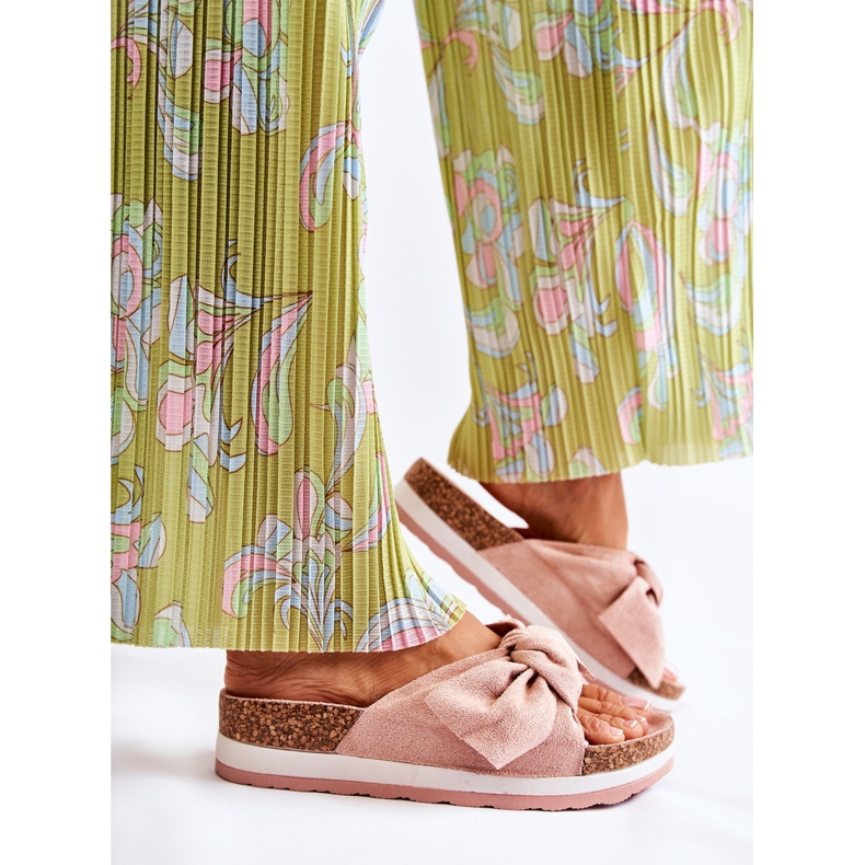 PG1 Klapki Na Platformie Różowe So Comfy 2