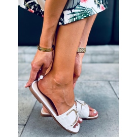 Klapki damskie Arizona White białe 2