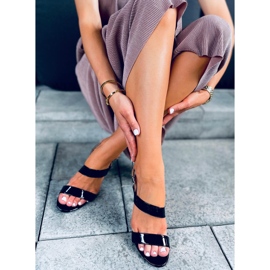 Sandałki na szpilce Amanda Black czarne 2