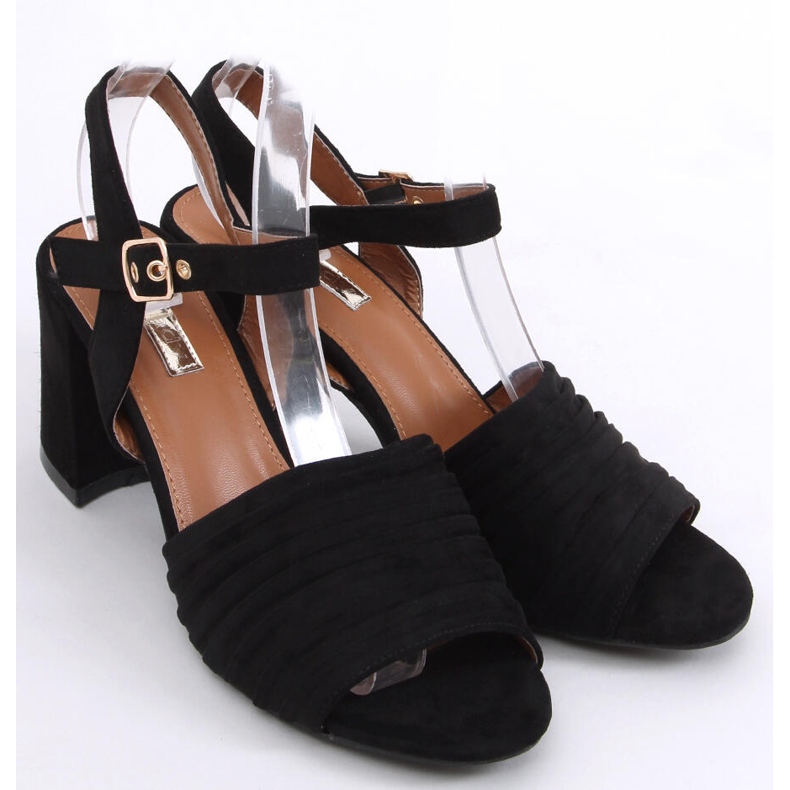 Sandałki na obcasie Marika Black czarne 1