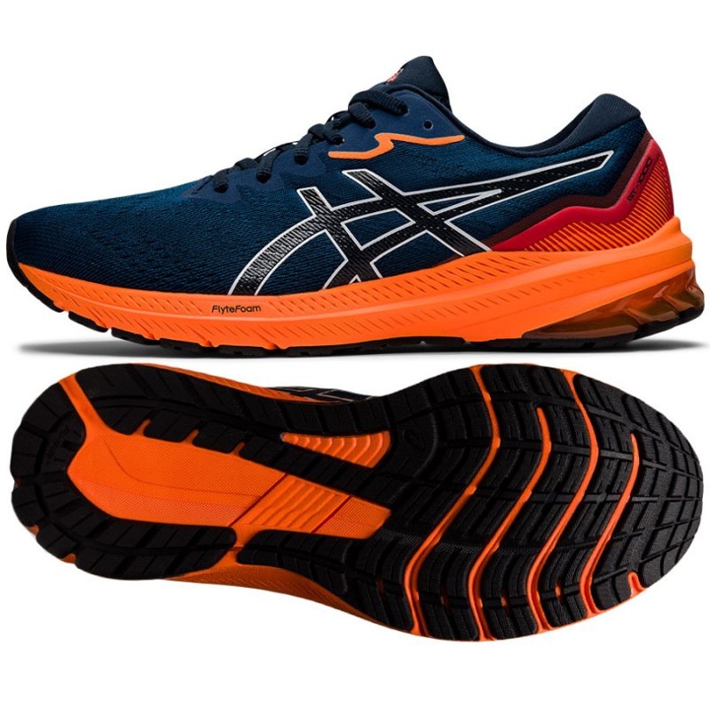 Buty do biegania Asics GT-1000 11 M 1011B354 401 niebieskie 1