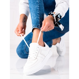 SHELOVET Białe Sneakersy 1