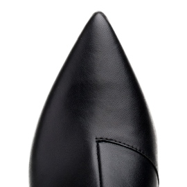 Marco Shoes Czarne botki 1367B z naturalnej skóry 4