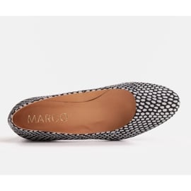 Marco Shoes Baleriny w biało-czarne wzory białe 3