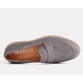 Marco Shoes Szare mokasyny na lekkiej podeszwie 2
