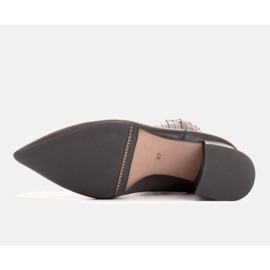 Marco Shoes Ocieplane eleganckie botki z elastyczną gumą w cholewce czarne 6