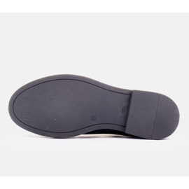 Marco Shoes Płaskie botki skórzane z ociepleniem z szeroką gumą w cholewce czarne 6