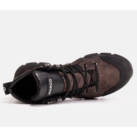 Marco Shoes Sportowe botki damskie z lekkim ociepleniem jesienno-zimowym czarne 4