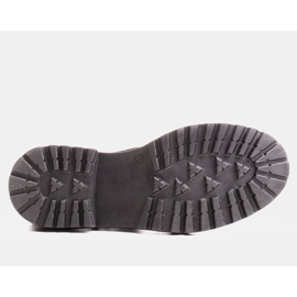 Marco Shoes Gładkie botki damskie z ciekawym, grubym spodem czarne 4