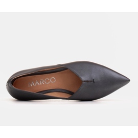 Marco Shoes Grafitowe Baleriny damskie Marco 1285P z wycięciem szare 6