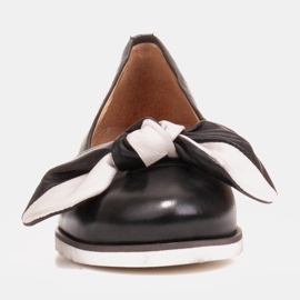 Marco Shoes Komfortowe półbuty z ukrytym klinem podwyższającym czarne 1